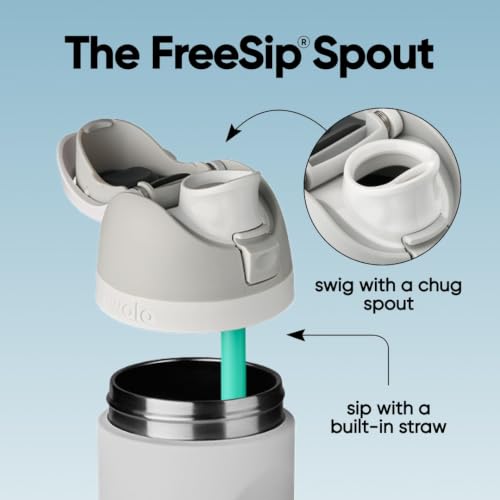FreeSip Stainless Steel Water Bottle 24 oz Denim