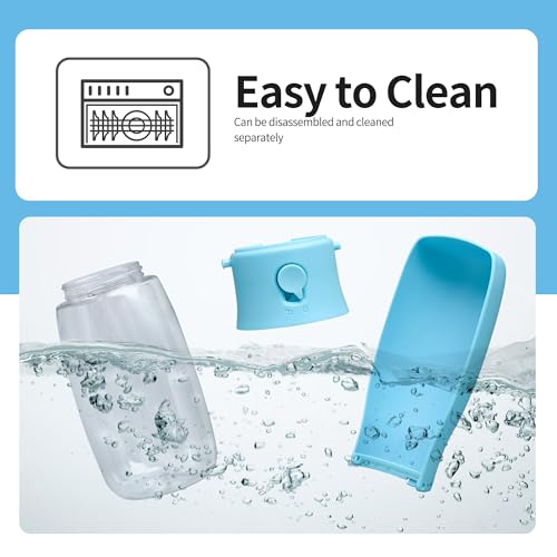 Portable Dog Water Bottle 19oz Blue
