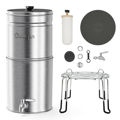 MaxClear 2.25 Gallon Gravity Water Filter System Removes Microplastics