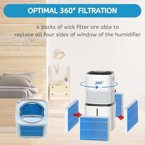 6000s Wick Humidifier Filter Replacement for LEVOIT Superior 6000S Smart Evaporative Humidifier