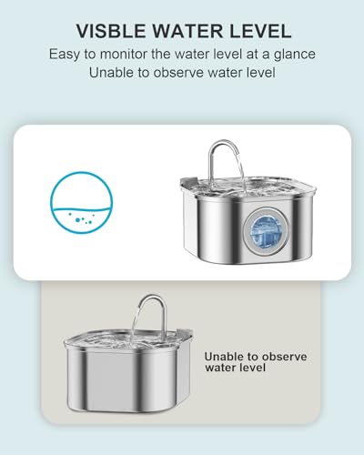 Cat Water Fountain Stainless Steel (9 Count)
