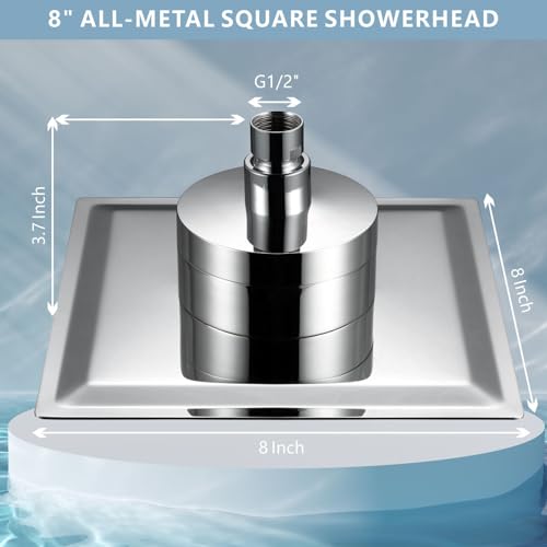 High Pressure Rain Shower Head with Filtered