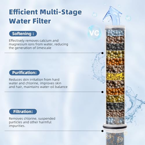 Metal Rain Filtered Shower Head with Handheld