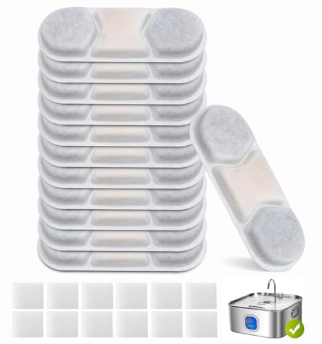 16 Pack Dog Water Fountain Filters Fit for WF120 (32 Count)