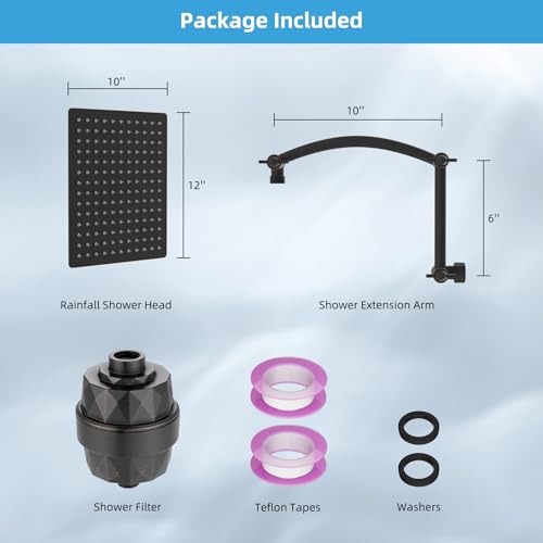 12'' Filtered Rain Shower Head