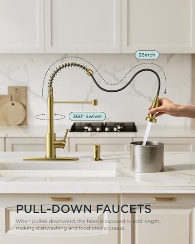 Gold Kitchen Sink Faucet