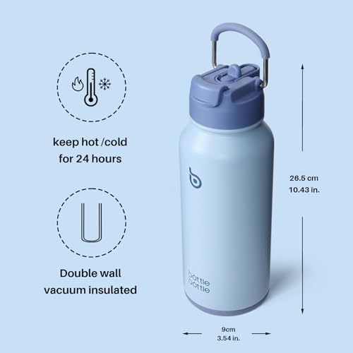 32oz Insulated Water Bottle with Pill Box