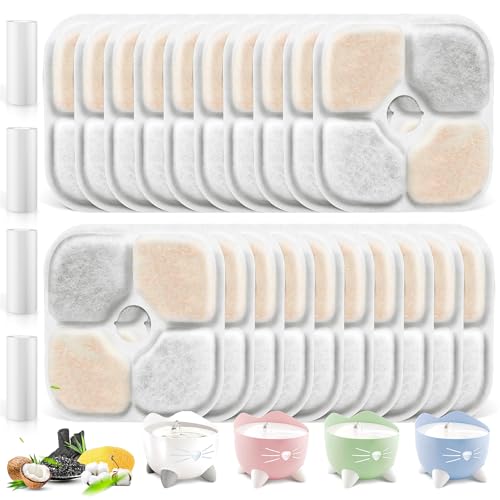 20 Pack Pet Fountain Filters for Catit PIXI Cat Drinking Fountain (20 Count)