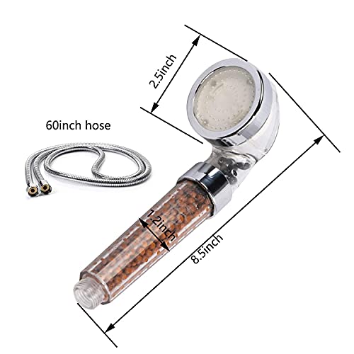 LED Shower Head Handheld with Hose