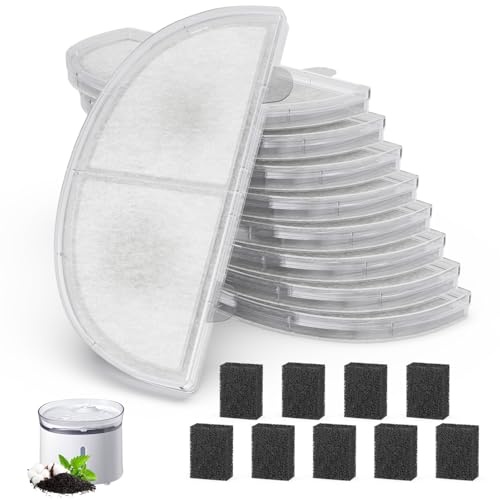 Cat Water Fountain Filter Pet Drinking Fountain Filter Replacement (9 Count)