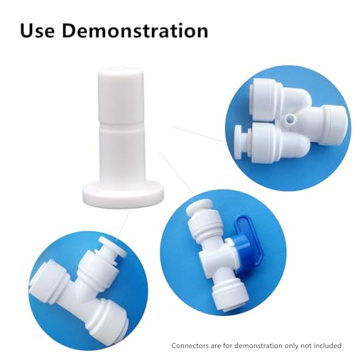 3 8 inch RO tubing end plugs for RO Reverse Osmosis Water Filter Fittings (10 Count)