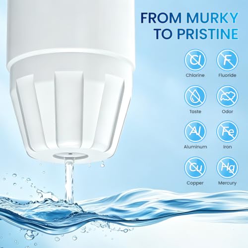 Water Filter Replacement fit for Zero Pitcher and Dispenser ZR (4 Count)