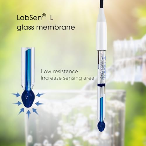 PH60Z PW Smart Handheld pH Meter Tester Kit with LabSen 805 ATC pH Electrode for Lab