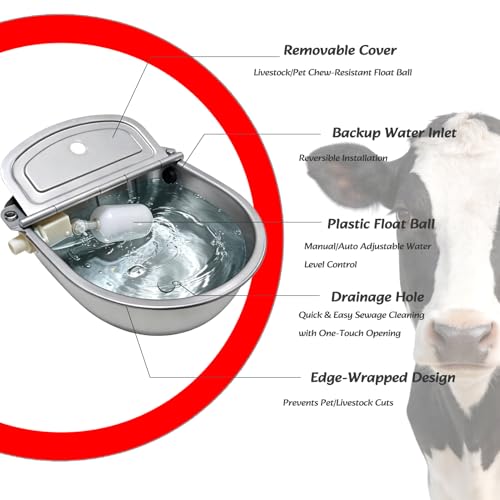 Automatic Water Bowl 304 Stainless Steel Pet Water Dispenser Dog