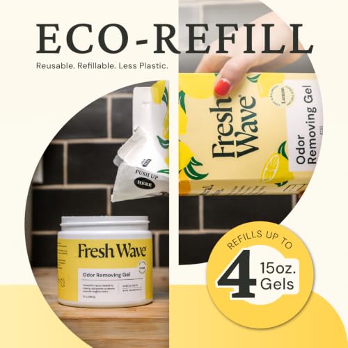 Lemon Odor Eliminator Gel 15 oz (20.13 Fl Oz)