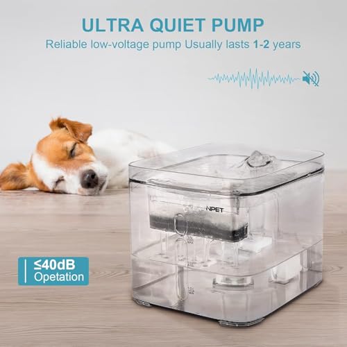 3L Automatic Cat Water Fountain Full Transparency