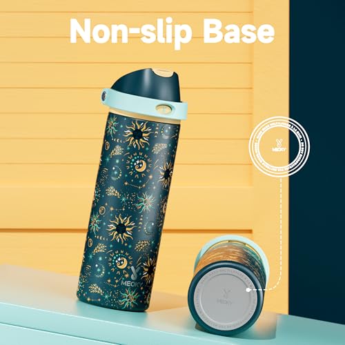 24 oz Insulated Water Bottle with Straw
