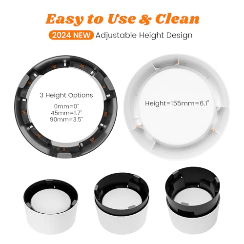 Elevated 60oz Slow Feeder Dog Bowls Large Breed Raised Food Bowl