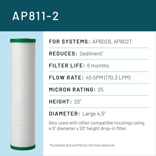 3M Aqua Pure AP800 Series Whole House Water Filter Drop