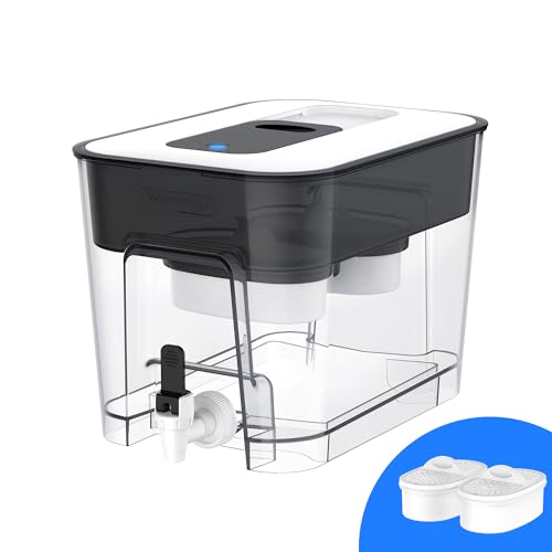 WFD-22L-DF Water Filter Dispenser, 40-Cup Water Purifier, Black (2 Count)