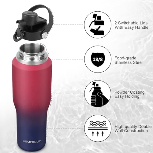 32oz Water Bottle with Powder Coated