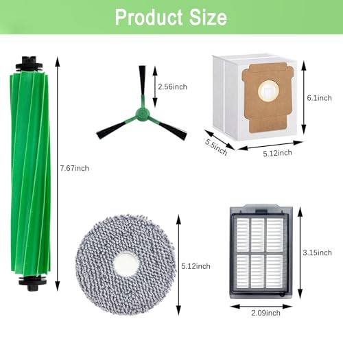 Replacement Parts Accessories Kit for iRobot Roomba Plus 505 Combo 405 Combo Robot Vacuum Cleaner
