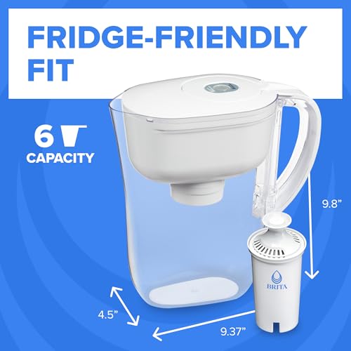 Small 6 Cup Water Filter Pitcher