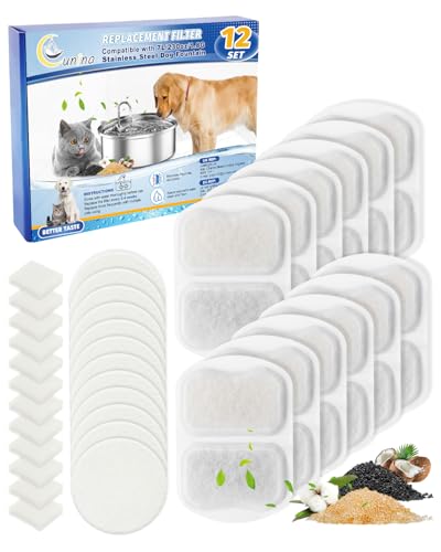 Dog Water Filter Replacement Compatible with oneisall 7L (36 Count)