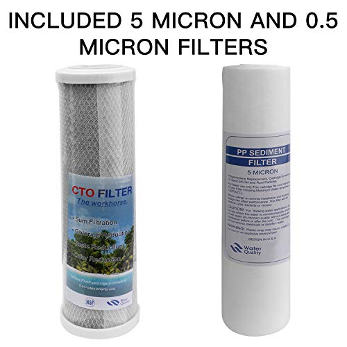 External RV Dual Water Filter System for RVs Camper Boats Marine (2 Count)