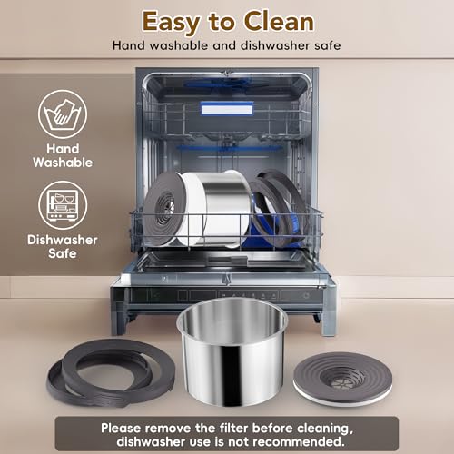 10L Dog Water Bowl No Spill Stainless Steel for Slow Drinking Grey