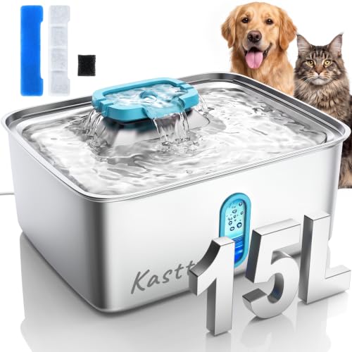 4Gal 15L Large Dog Water Fountain