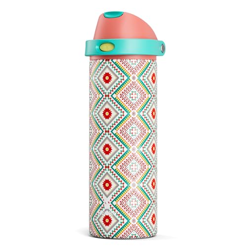 24 oz Insulated Water Bottle with Straw