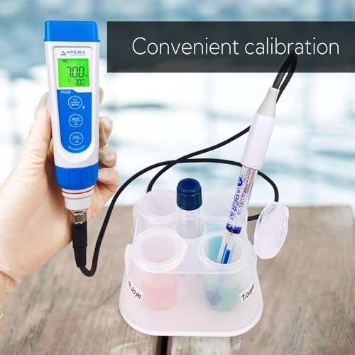 PH60 PW Handheld pH Meter Tester Kit with LabSen 805 ATC pH Electrode for Lab