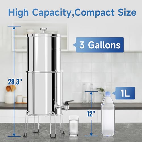 8 Stage Gravity Water Filtration System 3.0 Gallon