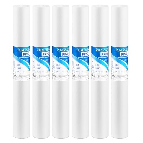 5 Micron 20" x 2.5" Whole House Sediment Home Water Filter (6 Count)