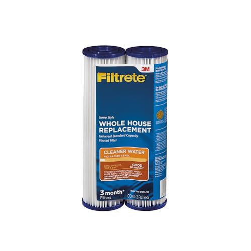 Standard Capacity Whole House Pleated Replacement Water Filter 3WH (2 Count)