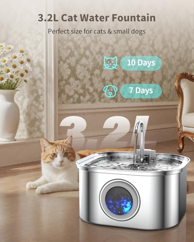 Stainless Steel Cat Water Fountain
