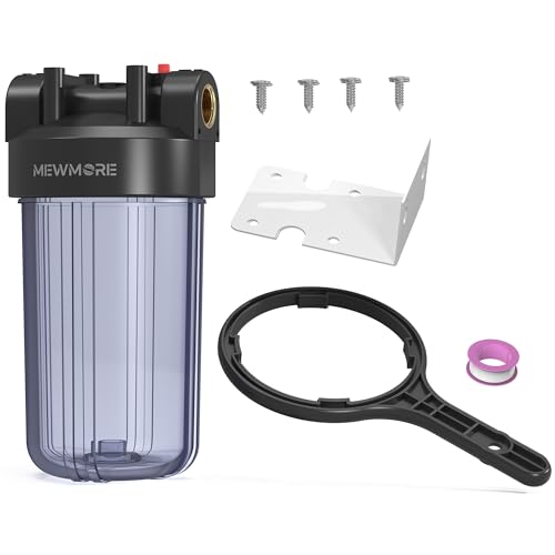 WHT10 Whole House Water Filter Housing Fit 10"x4.5" Sediment etc Filters