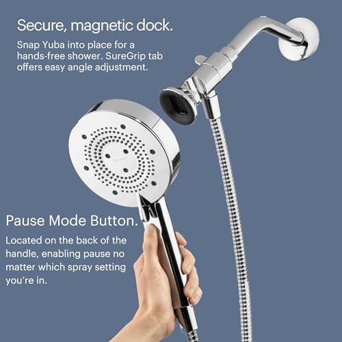 Nebia Yuba HaloNetic Double Dock Magnetic Handheld Shower Head