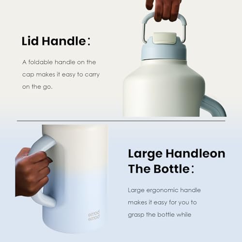 Insulated Water Bottle 64 oz Dual