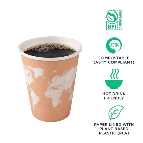 World Art Disposable Coffee Cups (1000 Count)