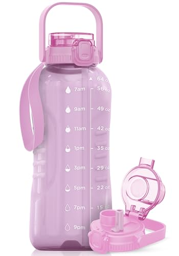 64 oz Water Bottle with Handle