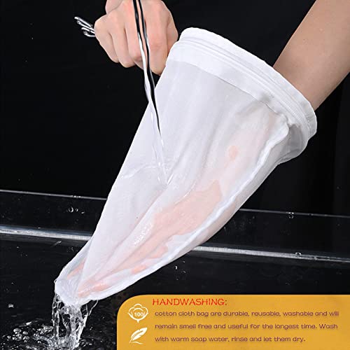 Ultra Fine Reusable Filter Bags with Stainless Steel Handle (4 Count)