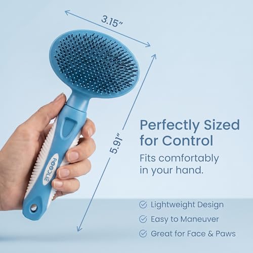 Round Bristle Pet Brush for Dogs and Cats