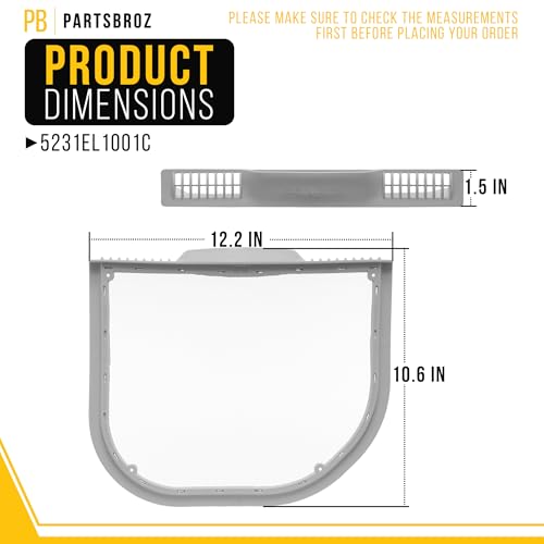 5231EL1001C Dryer Lint Trap Filter Screen for LG Kenmore AP5248138 1668214
