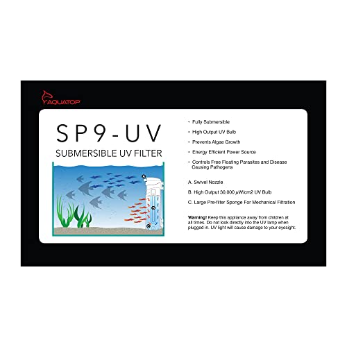 264 GPH Internal Filter with 9W UV Light (112 Ounce)