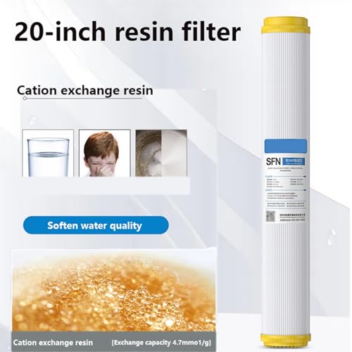 20" x 2.5" Cation Resin Water Softener Cartridge