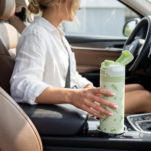 Pickleball Insulated Stainless Steel Water Bottle with Straw for Sports and Travel 24 Ounces for Women Girls Friends Teens Birthday
