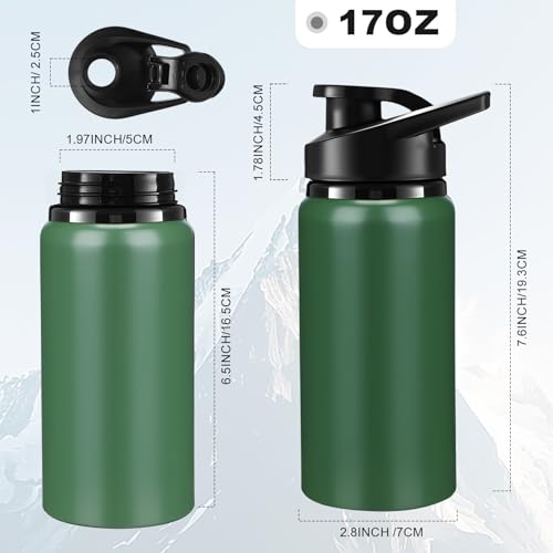 Aluminum Water Bottle Bulk (12 Count)