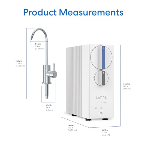 SIMPL Reverse Osmosis Tankless Water Filter System for Clean Drinking Water